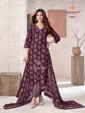 Suryajyoti trendy cotton vol 73 wholesale cotton dress materials in hyderabad